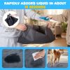 150 Pack Charcoal Dog Pee Pads 24"x24", 6-Layer Ultra Absorbent Pet Training Pads with Odor Control