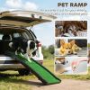Folding Dog Ramp for Car, 61 Inches Portable Pet Ramp with Non Slip Grass Surface, Raised Side Rails