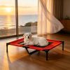 36" x 30" Elevated Cooling Summer Dog Cot Pet Bed With Mesh Ventilation